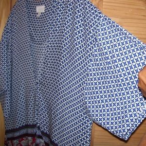 SPRINGFIELD WOMEN Fringe Cardigan Blue/White/Red